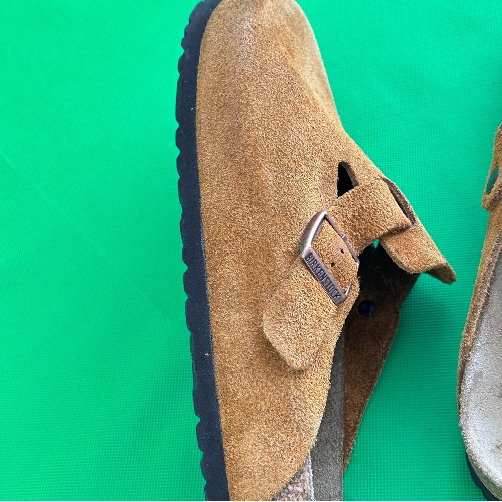 Birkenstock’s Boston soft footbed mink suede clogs Size 43 Men's 10 - Picture 5 of 16